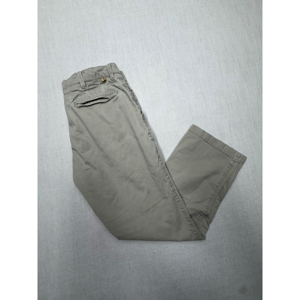Duck Head Gold School Chino Pants Men 33x30 Khaki Tan Straight Leg Stretch Twill